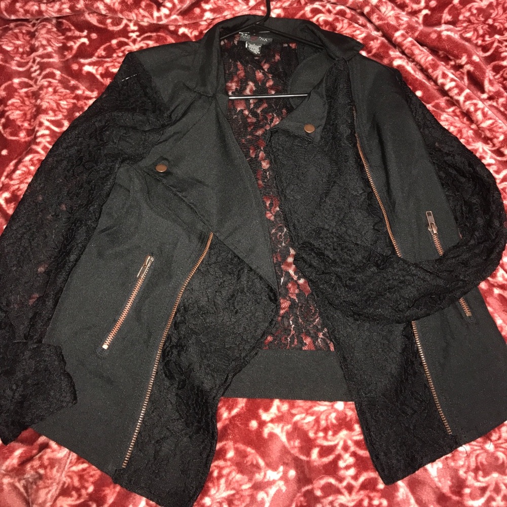 NEW L rue21 lace moto jacket