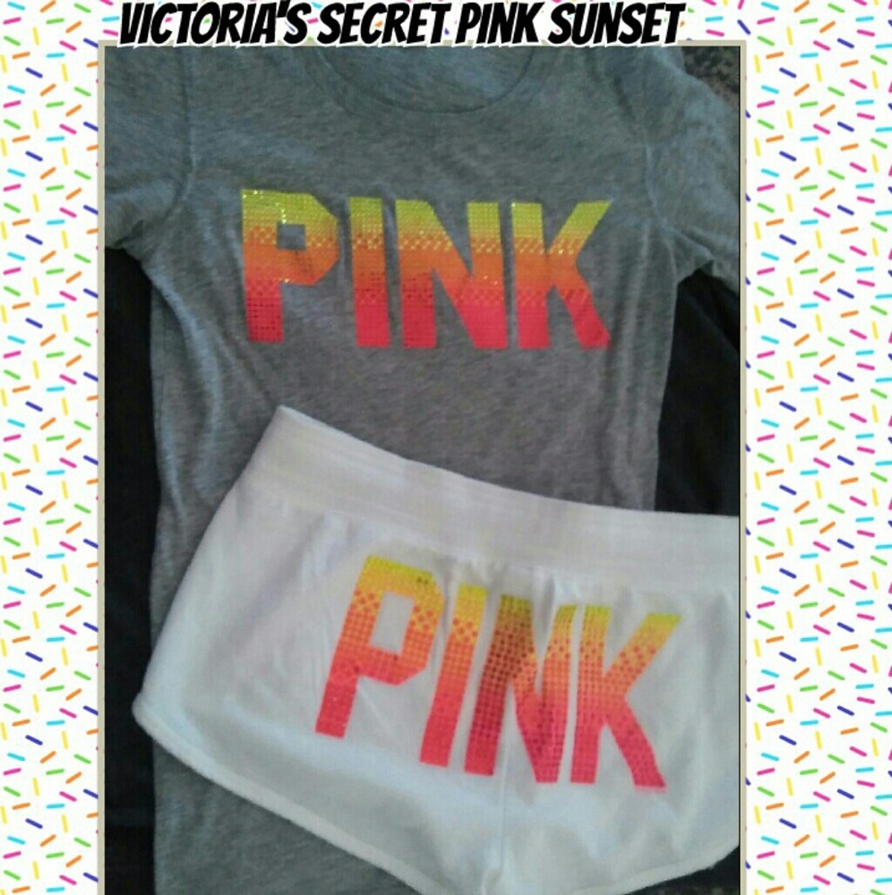 Victoria's Secret Pink Sunset Outfit