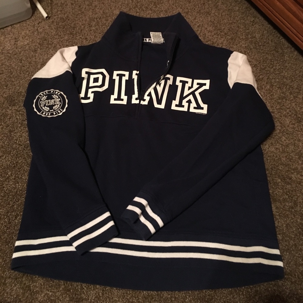 PINK quarter zip sweatshirt