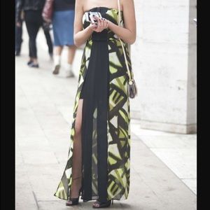 Green maxi dress from Guess