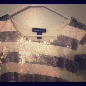 INC sequin top