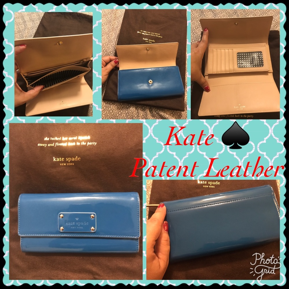 SOLD!!!!Authentic Kate ♠️ Patent leather wallet