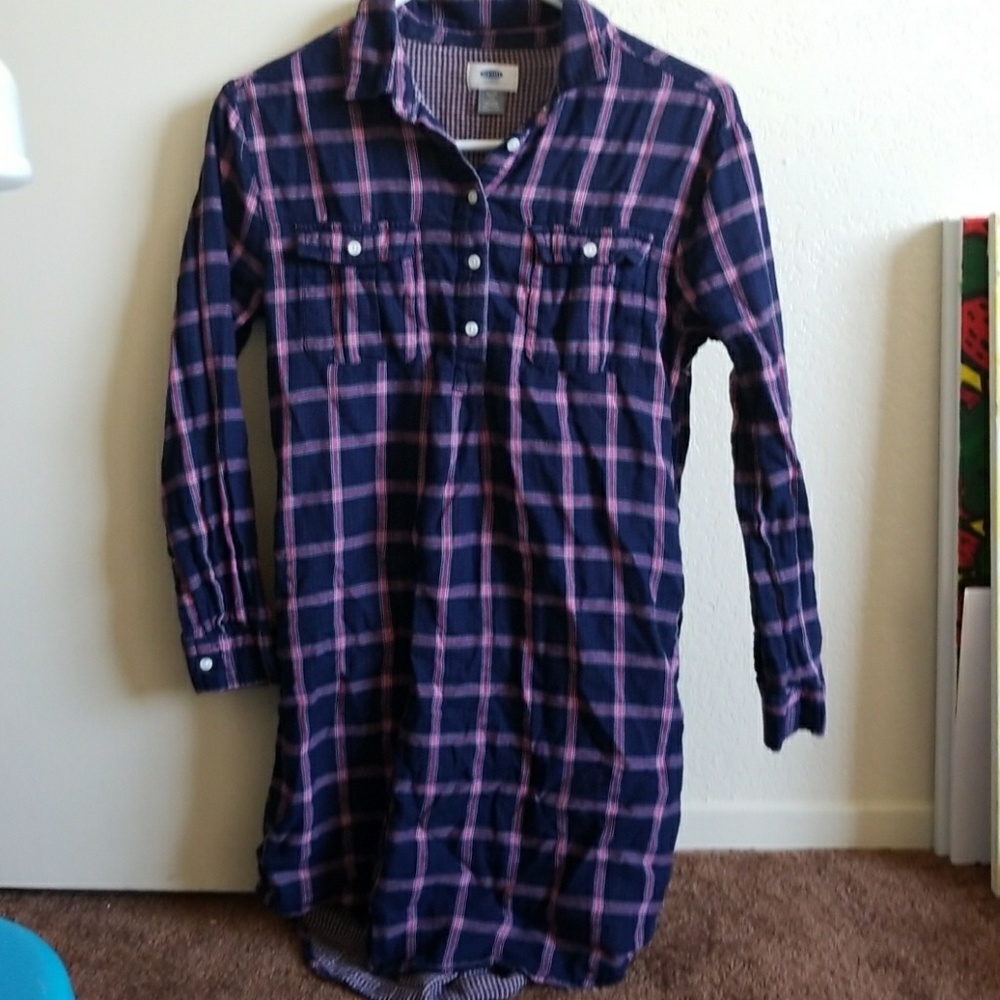 Old Navy flannel print dress