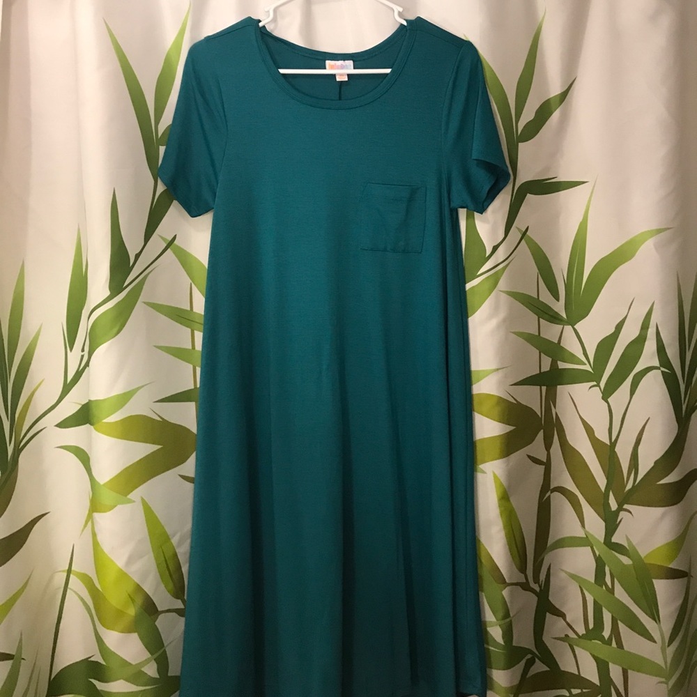 LuLaRoe Carly Dress XS-Teal