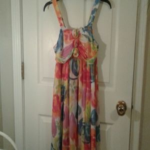 Girls Jenny & Me sheer floral dress