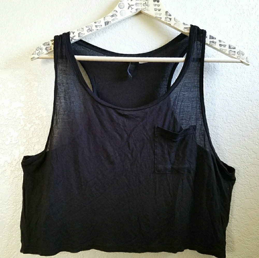 DIVIDED Loose tank crop top
