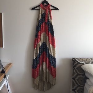 Anthropologie - polka dot halter dress