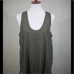 Maje Paris silk sequin sleeveless top Size 3