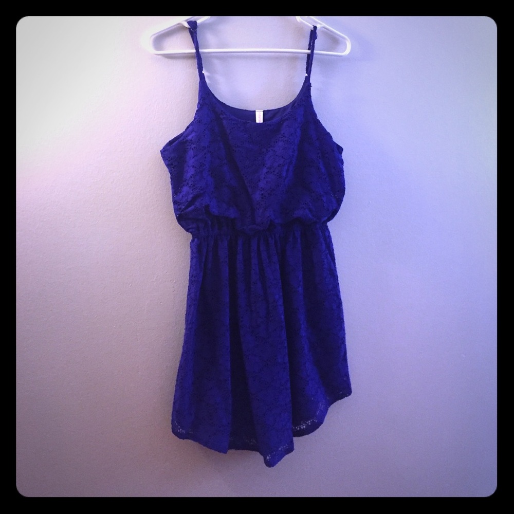 Lace overlay dress
