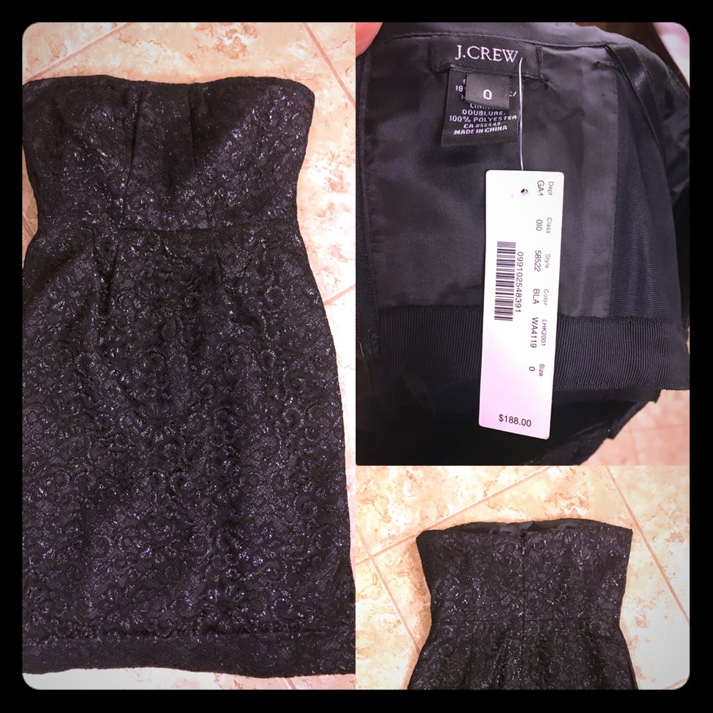 NWT- J.Crew strapless dress! Gorgeous design!