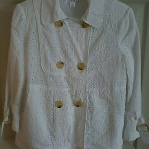 Linen white dress jacket