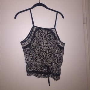 Black and white tank top