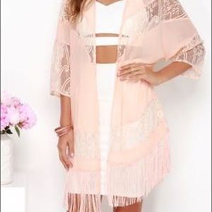 Lulus fringed cardigan