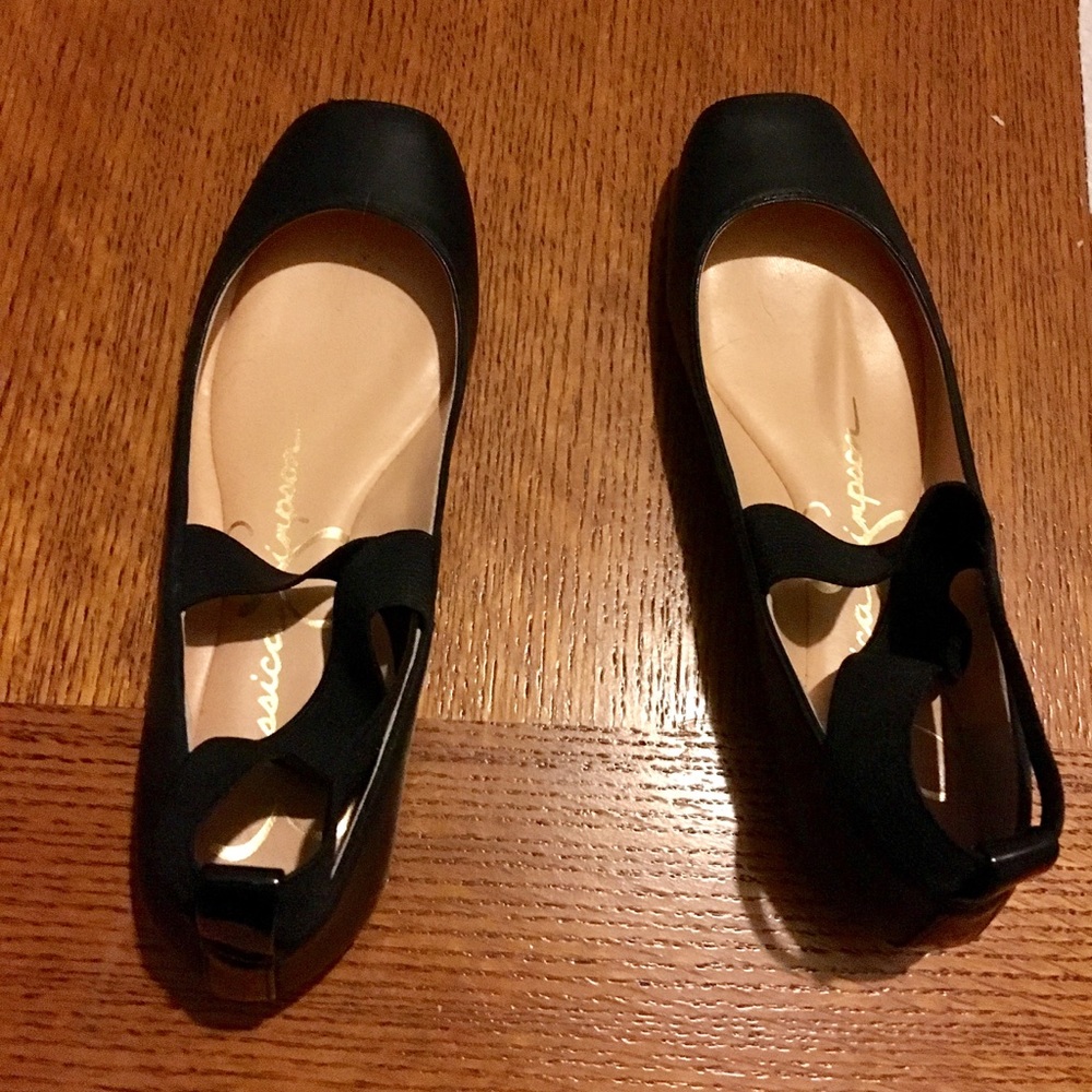 Jessica Simpson Mandalaye Square-Toe Ballet Flats