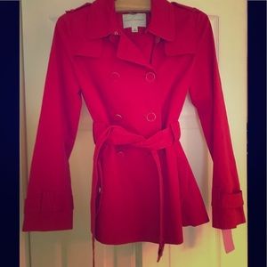Gorgeous Banana Republic Trench RED  XS