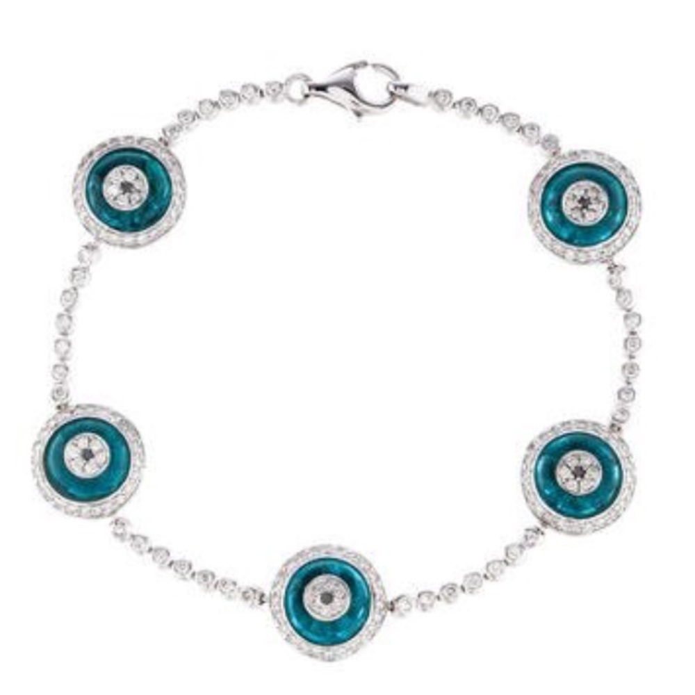 Lorraine Schwartz 5 eye diamond evil eye bracelet
