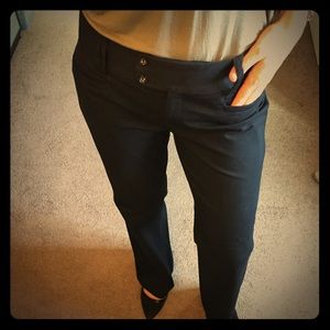 Banana Republic "Sloan fit" black slacks