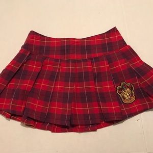 Harry Potter Hogwarts Gryffindor Pleated Skirt