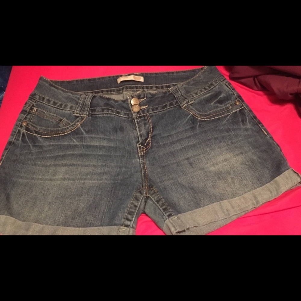 Medium Wash Shorts