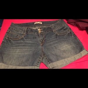 Medium Wash Shorts