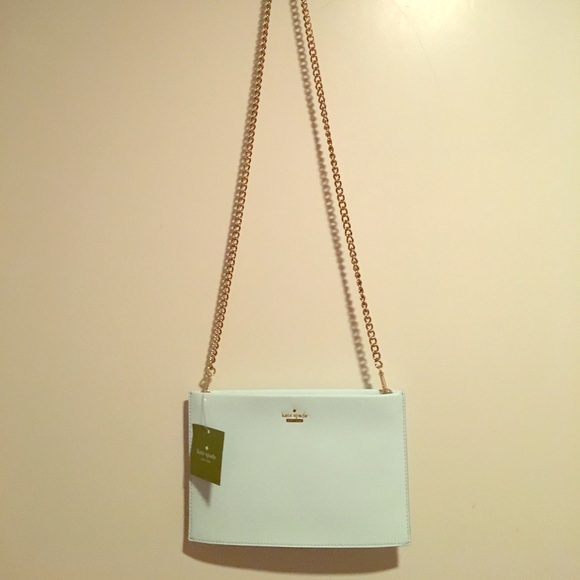 kate spade Handbags - Kate spade baby blue shoulder bag with chain strap