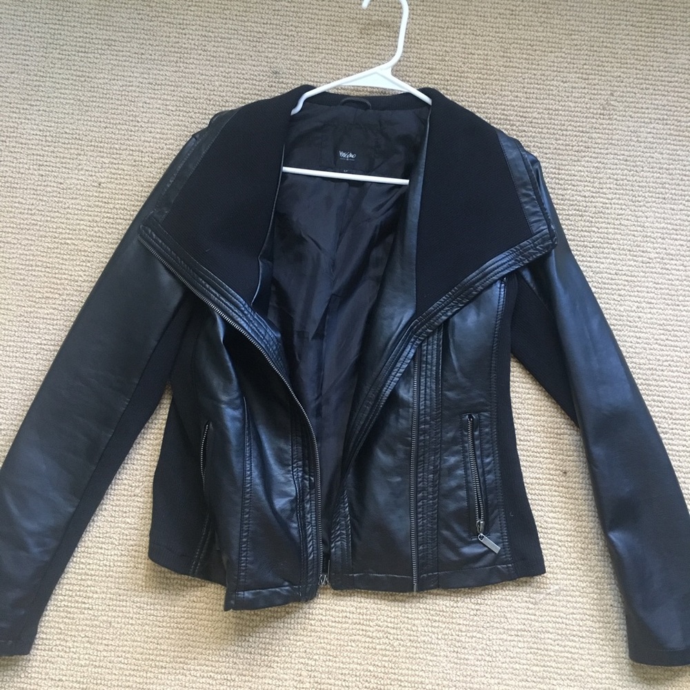 Faux leather jacket