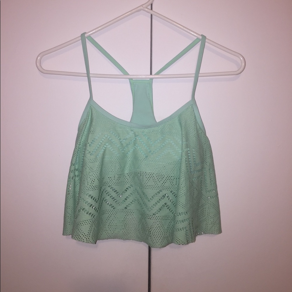 Crochet Flounce Bikini Top