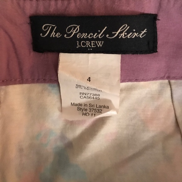 J. Crew Floral Pencil Skirt - Picture 3 of 3