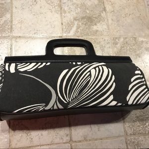 New York & Co. Large B&W Clutch