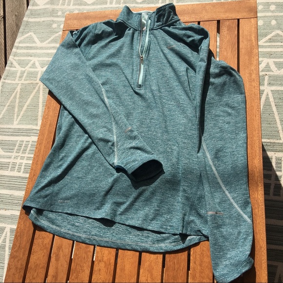 Nike Tops - Nike Half Zip Teal