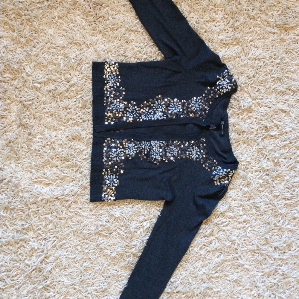 Grey cocktail cardigan