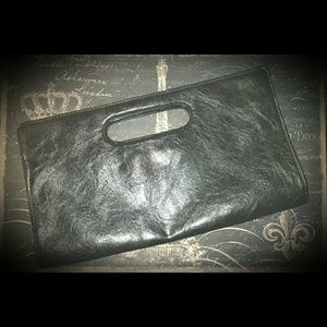 Express Black Clutch Bag