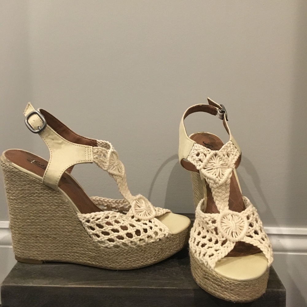 Lucky Brand Crochet Wedges