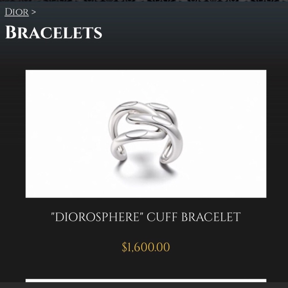 💯 Auth Dior "DIOROSPHERE" cuff bracelet - Picture 4 of 7