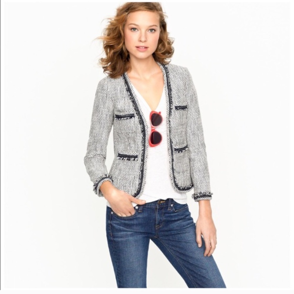NWT J CREW TERAZZO TWEED JACKET $278.00