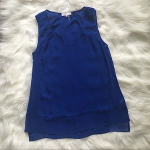 1.STATE blue sleeveless top XS