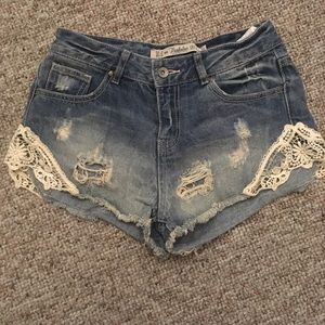 Zara denim shorts