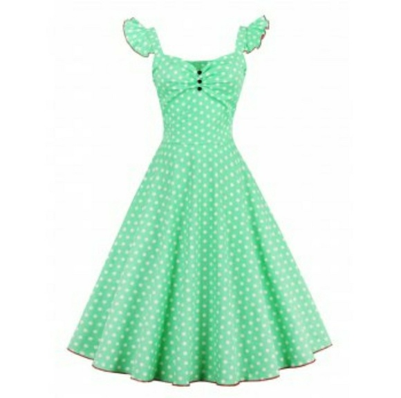 Polka Dot Pin Up Dress - Picture 6 of 6