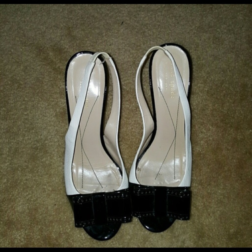 Kate Spade Black and White heels