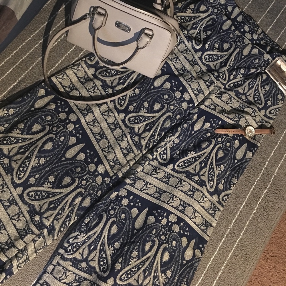 Printed Poncho pant
