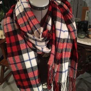Plaid Blanket Scarf