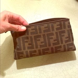 Authentic Fendi cosmetic bag pouch