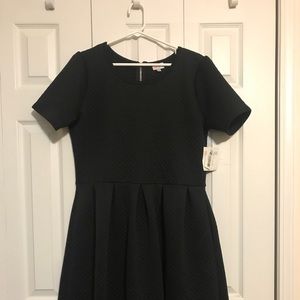 NWT 2XL LulaRoe Amelia Dress ~ Black Quilted
