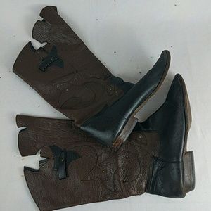 Incredible Worn Handmade Renaissance Pirate Boots