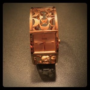 Coach gold bracelet watch