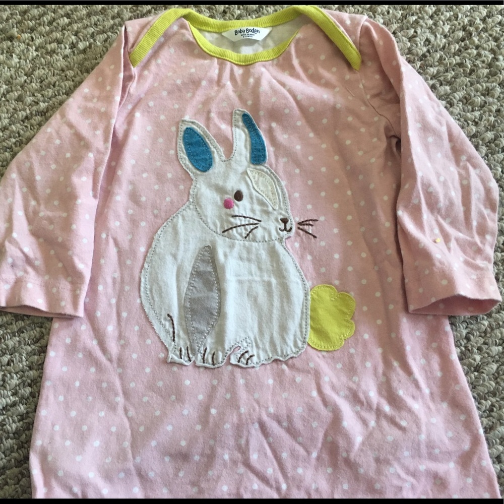 Mini Boden Bunny aplique dress