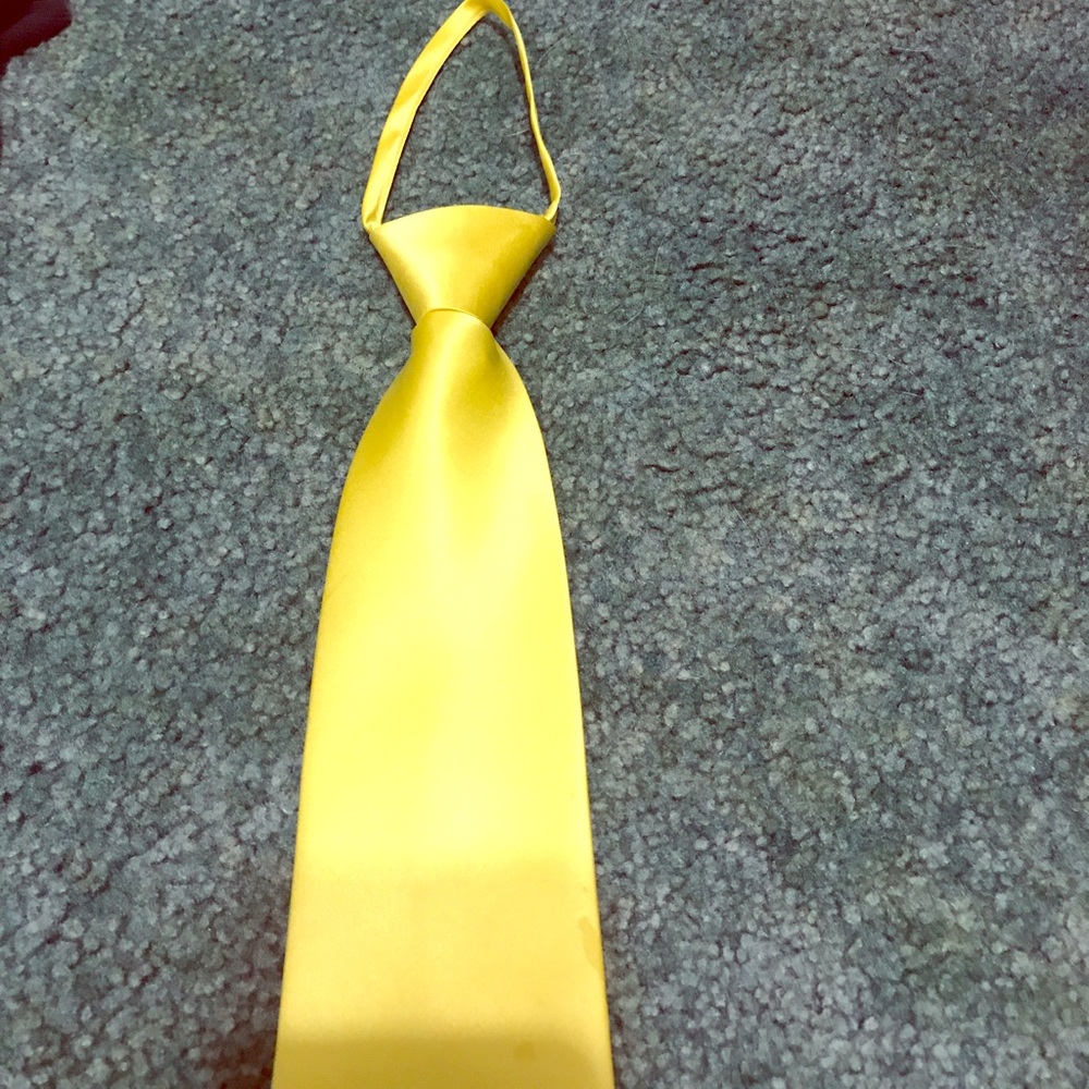 Men's Yellow Zipper Tie