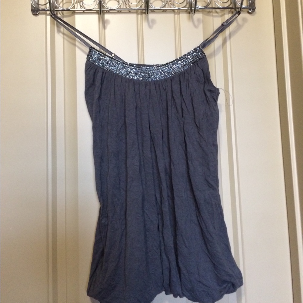Gray party top