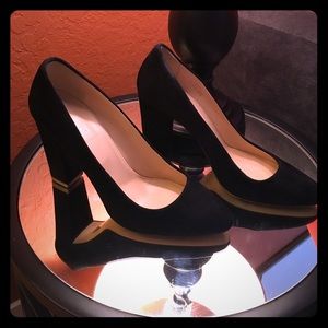 J.Crew Black Suede Pumps