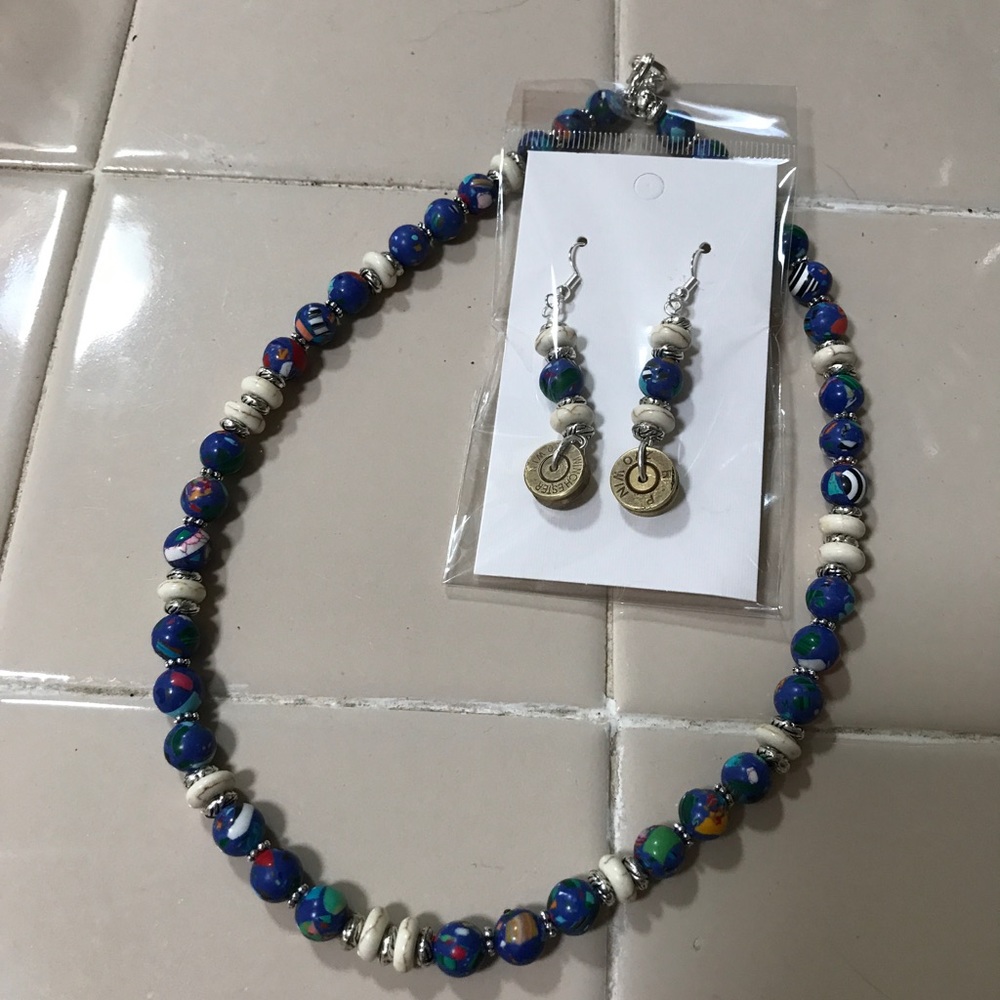 Turkey Turquoise Necklace and earring Set